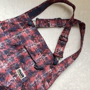 burton floral avalon bib overall womens snow pants